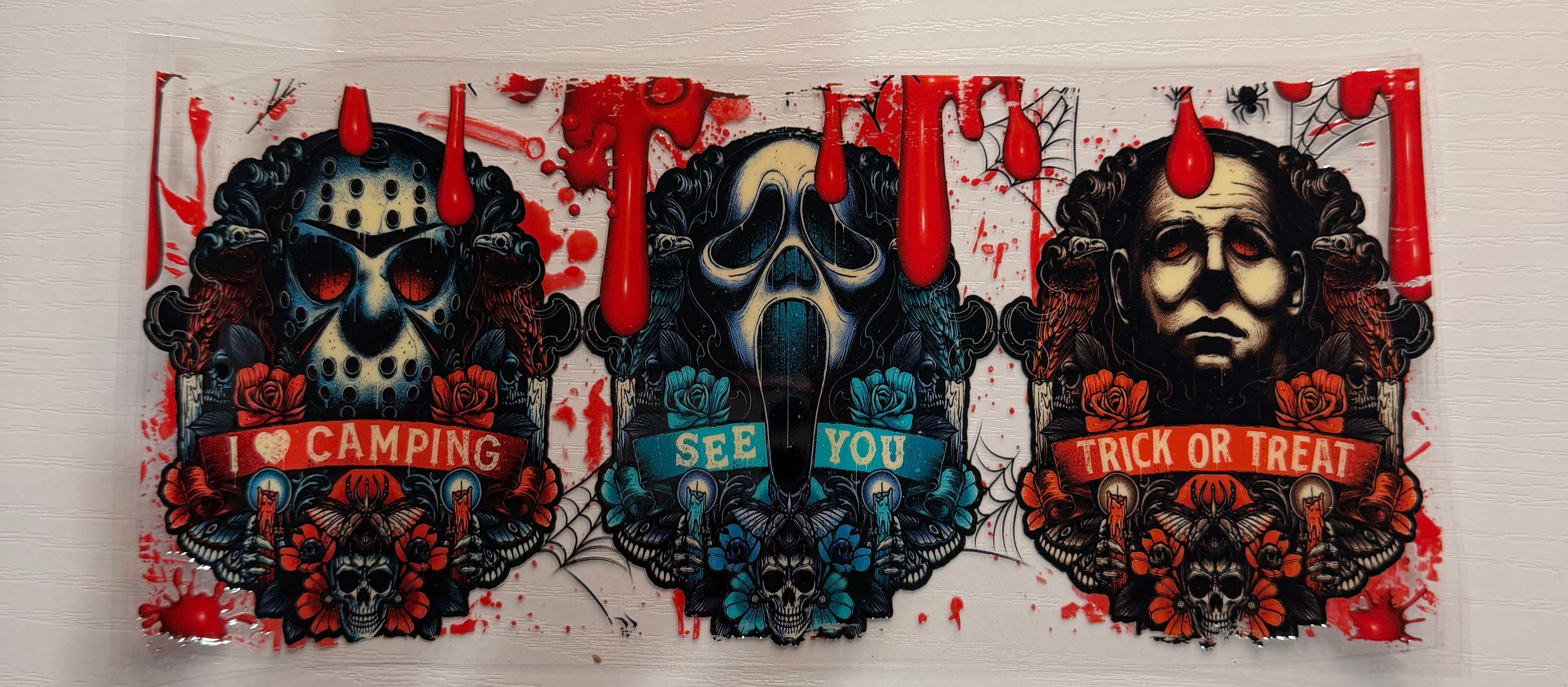 Horror & Halloween Wrap 011 cup design